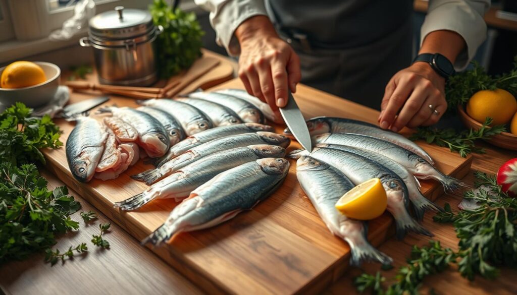 Fish Preparation for Pie