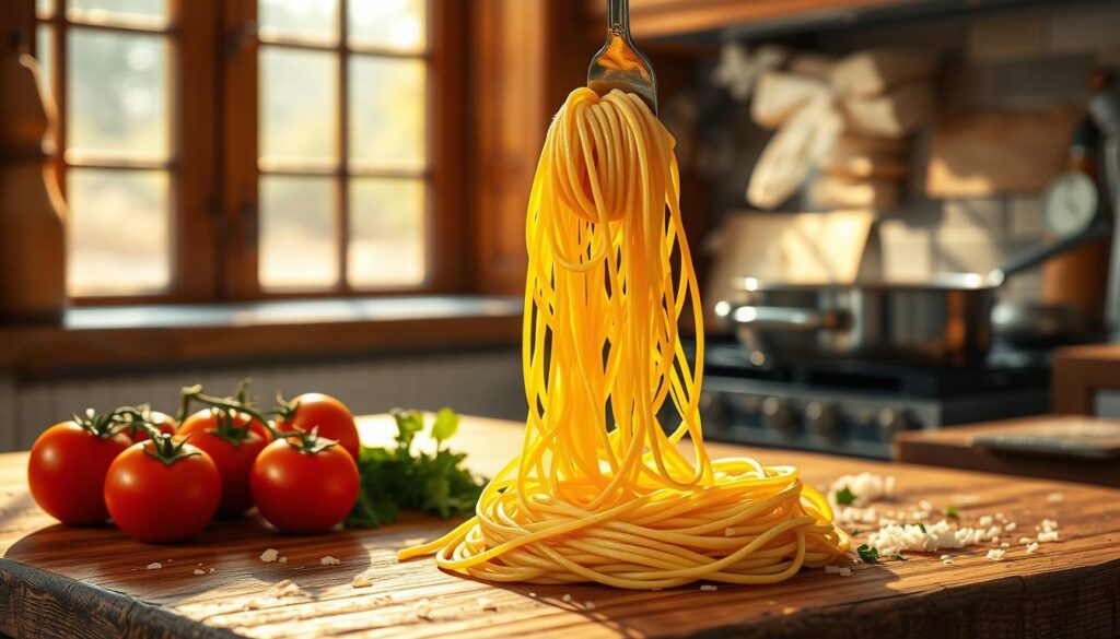 Homemade spaghetti cooking techniques