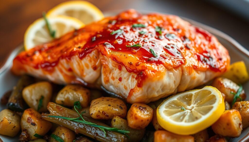 Honey Garlic Glazed Salmon