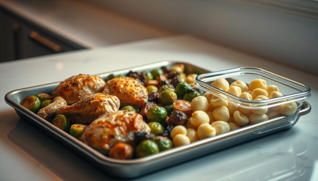 Sheet Pan Meal Leftovers Storage