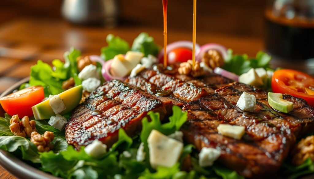 Steak Salad Cheese Toppings