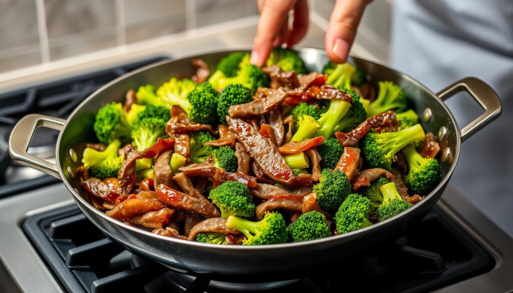 Stir-Frying Beef and Broccoli Technique