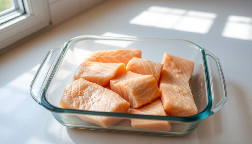 Storing Leftover Salmon in Air Fryer Dish