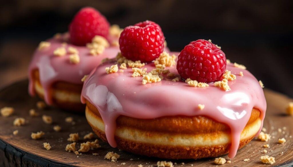 Raspberry Cheesecake Donuts